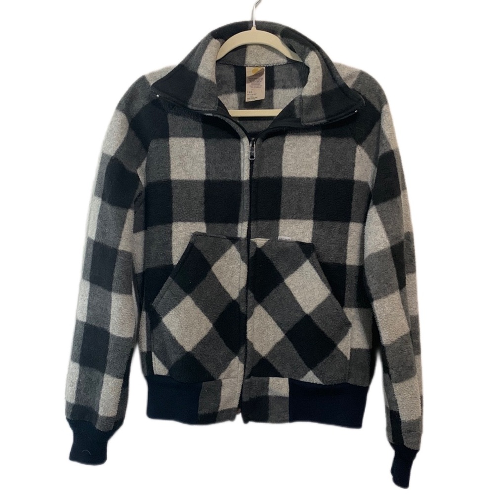 Vintage Carhartt Plaid Fleece Zip Up Union Made Jacket
